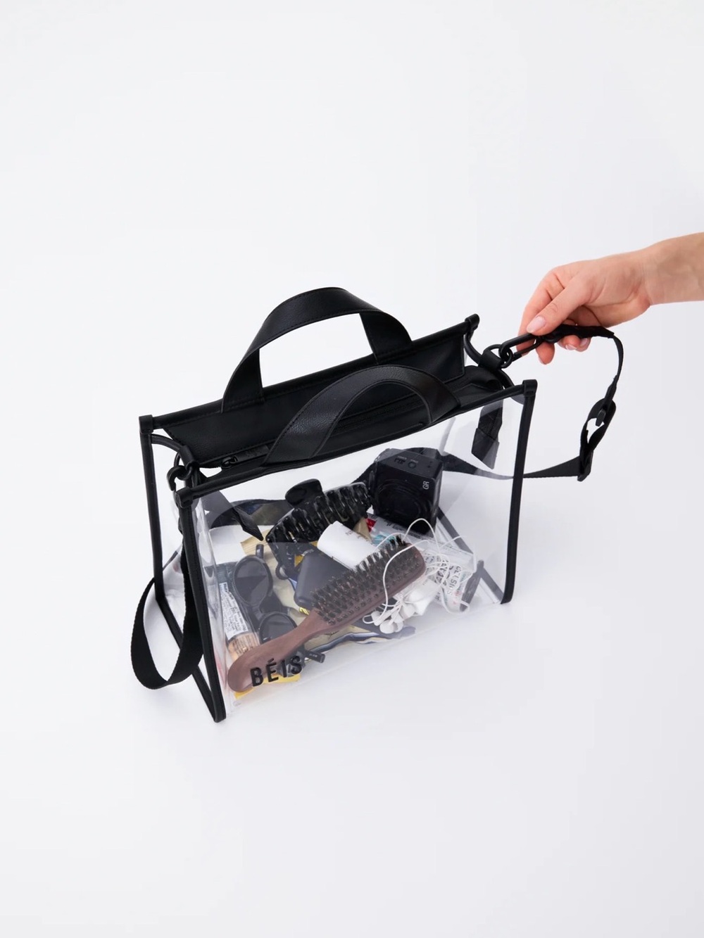 BEIS The Stadium Tote In Black - Picture 3 of 3